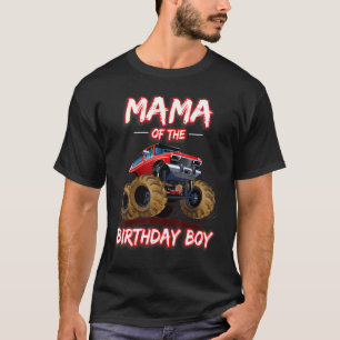 Mama des Geburtstagsjungen Monster Truck Boys Part T-Shirt