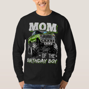 Mama des Geburtstagsjungen Monsters Truck Geburtst T-Shirt
