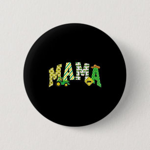Mama des Geburtstagsjungen Traktor Landmaschinen F Button