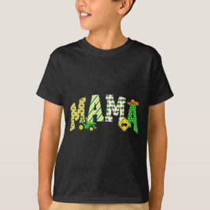 Mama des Geburtstagsjungen Traktor Landmaschinen F T-Shirt