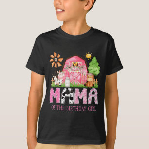 Mama des Geburtstagsmädchens 1. Geburtstag Nk Kuh  T-Shirt