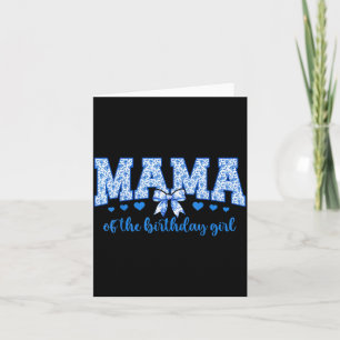 Mama des Geburtstagsmädchens Blau Chinoiserie Flor Karte
