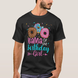 Mama des Geburtstagsmädchens Donut Party T-Shirt