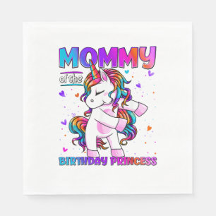 Mama des Geburtstagsprinzessin Mädchens Flossing U Serviette