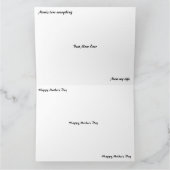 Mama des geflochtenen Herzens Muttertag Karte (Innenseite)