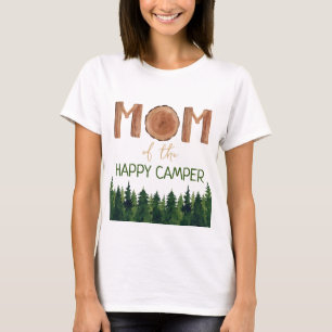 Mama des glücklichen Campers Geburtstag T-Shirt