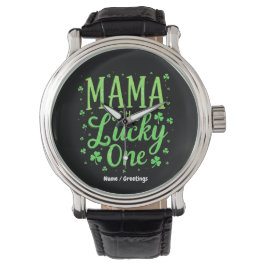 Mama des glücklichen ersten St. Patrick's Day Armbanduhr
