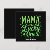 Mama des glücklichen ersten St. Patrick's Day Einladung (Vorne/Hinten)