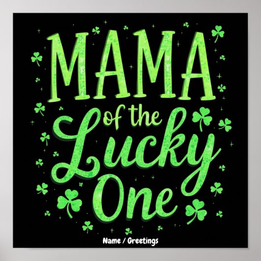 Mama des Glückspilzes erster St. Patrick's Day Poster (Vorne)