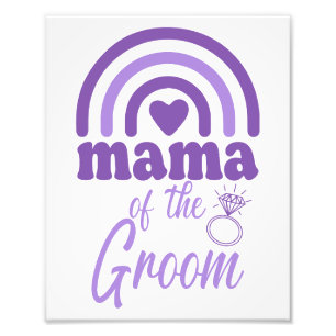 Mama des Grooms Fotodruck