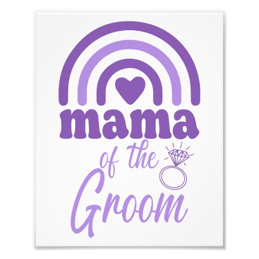 Mama des Grooms Fotodruck (Vorne)