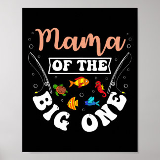 Mama des großen Fang Geburtstagsfeier Bday Ce Poster