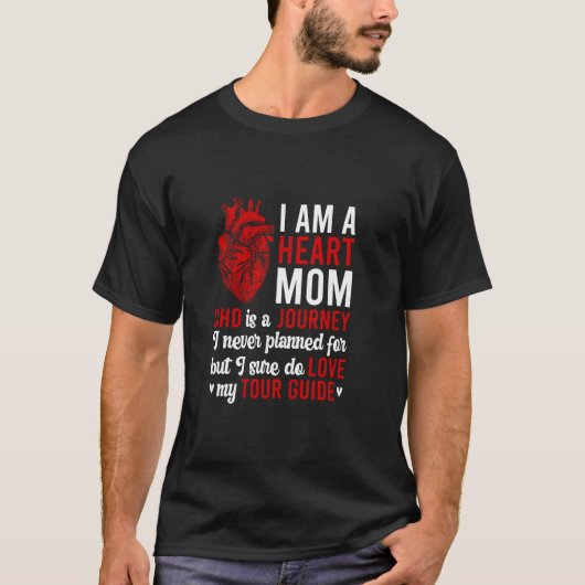 Mama des Herzens CHD Kriegerin Mutter Kongenitale  T-Shirt (Vorderseite)