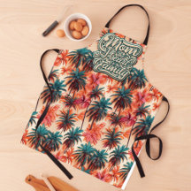 Mama des Herzens des tropischen Familienmusters