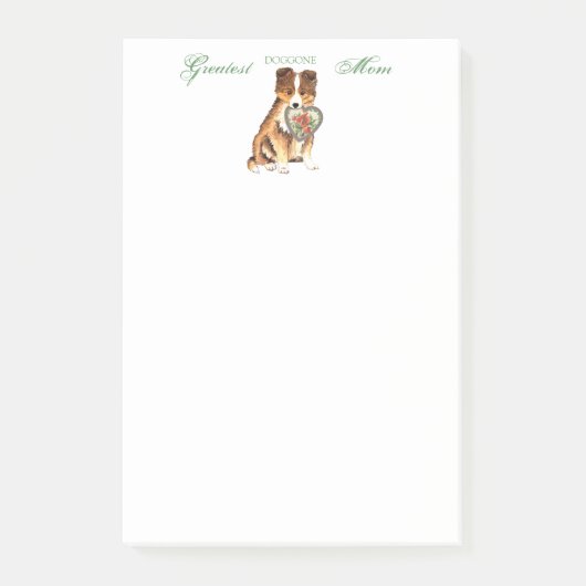 Mama des Herzens Post-it Klebezettel (Vorderseite)