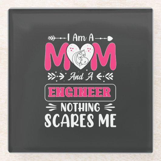 Mama des Hochner Ingenieurs, Mama des Ingenieurs Glasuntersetzer (Vorderseite)