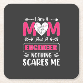 Mama des Hochner Ingenieurs, Mama des Ingenieurs Rechteckiger Pappuntersetzer