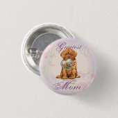 Mama des Hunde Button (Vorne & Hinten)