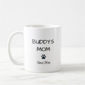 Mama des Hundes mit Paw Kaffeetasse (Links)