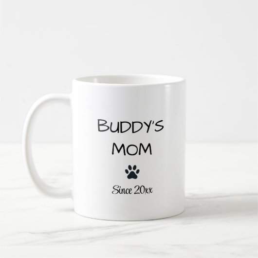 Mama des Hundes mit Paw Kaffeetasse (Links)