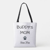 Mama des Hundes mit Paw Tasche (Rückseite)