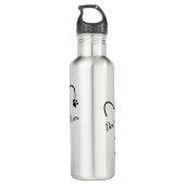 Mama des Hundes, Personalisieren Sie diese Mama de Edelstahlflasche (Rückseite)