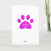 Mama des Hundes vom Muttertag des Hundes Karte (Rückseite)