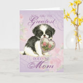 Mama des japanischen Kindes Karte (Gelbe Blume)