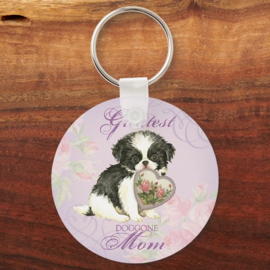 Mama des japanischen Kindes Schlüsselanhänger (Vorderseite)