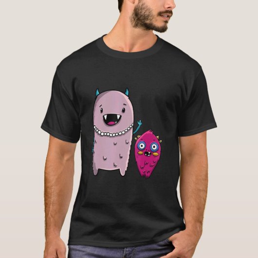 Mama des kleinen Monsters Männer Kleine Monster Lo T-Shirt (Vorderseite)