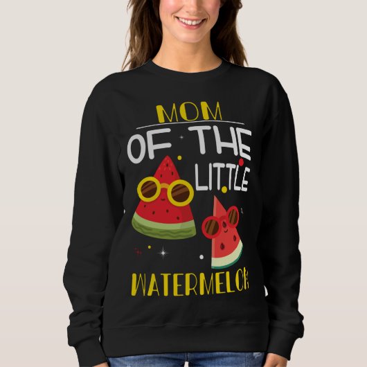Mama des kleinen Wassermelons Frutti Tutti Party G Sweatshirt (Vorderseite)