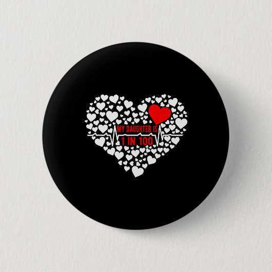 Mama des Kranken Kriegers Button (Vorderseite)