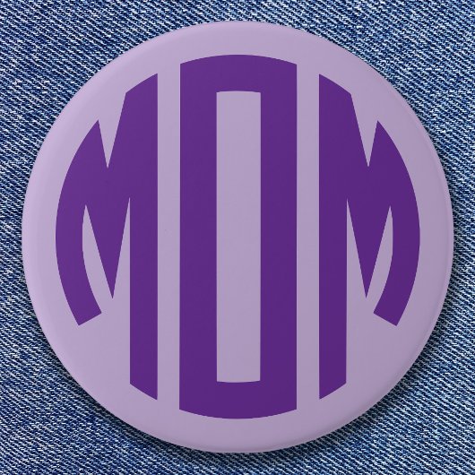 Mama des Lila Circulus monogram, blass und Royal Button