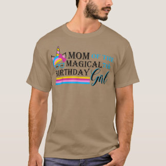 Mama des magischen 7. Geburtstagsmädchens Einhorng T-Shirt