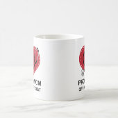 Mama des medizinischer Studenten-Herz-Geschenks Kaffeetasse (Mittel)
