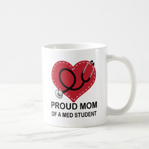 Mama des medizinischer Studenten-Herz-Geschenks Kaffeetasse