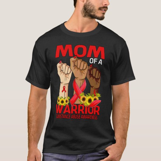Mama des Missbrauchsbewusstseins eines Kriegers T-Shirt (Vorderseite)