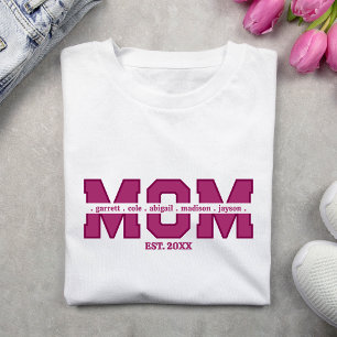 Mama des Muttertages mit Kindernamen Tri-Blend Shirt