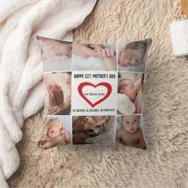 Mama des niedlichen Ersten Muttertags | FotoCollag Kissen