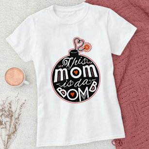 Mama des niedlichen Muttertags da Bomb Moderne Typ T-Shirt