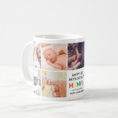 Mama des niedlichen Muttertags| FotoCollage Kaffeetasse (Vorderseite Links)