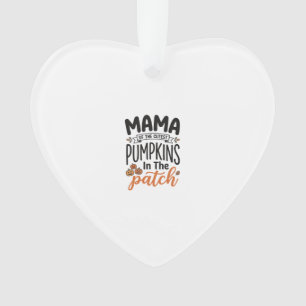Mama des niedlichsten Kürbisse Herbst-Shirt-Design Ornament