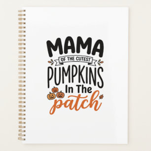Mama des niedlichsten Kürbisse Herbst-Shirt-Design Planer