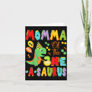 Mama des One-A-Saurus zum 1. Geburtstag Junge Karte