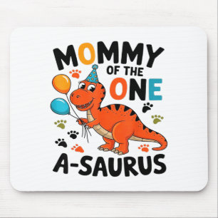 Mama des One-a-saurus zum 2. Geburtstag Dinosaurie Mousepad