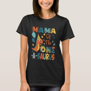 Mama des One-A-Saurus zum 2. Geburtstag Dinosaurie T-Shirt