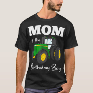 Mama des Party des Geburtstagsjungen Traktors T-Shirt