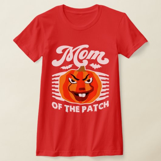 Mama des Patches - Funny Spooky Pumpkin Halloween T-Shirt (Ablage )