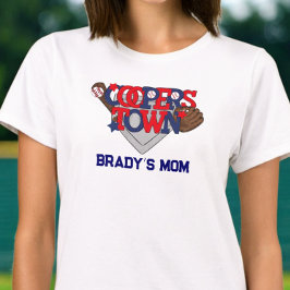 Mama des Patriotischen Baseball-Spielers T-Shirt