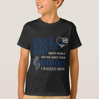 Mama des Polizeibeamten - Familie Thin Blue Line T-Shirt